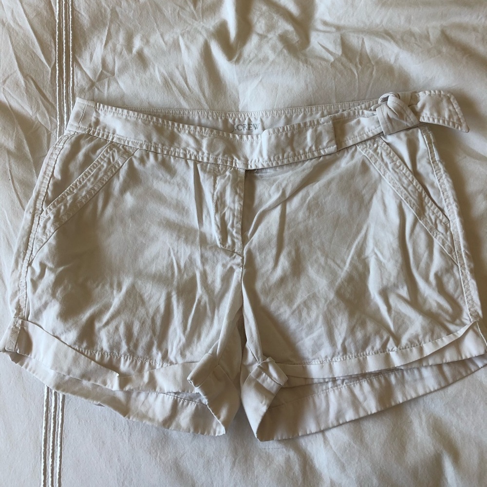 Jcrew 4” shorts with bow detail